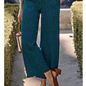 Teal Polka Dot Pants